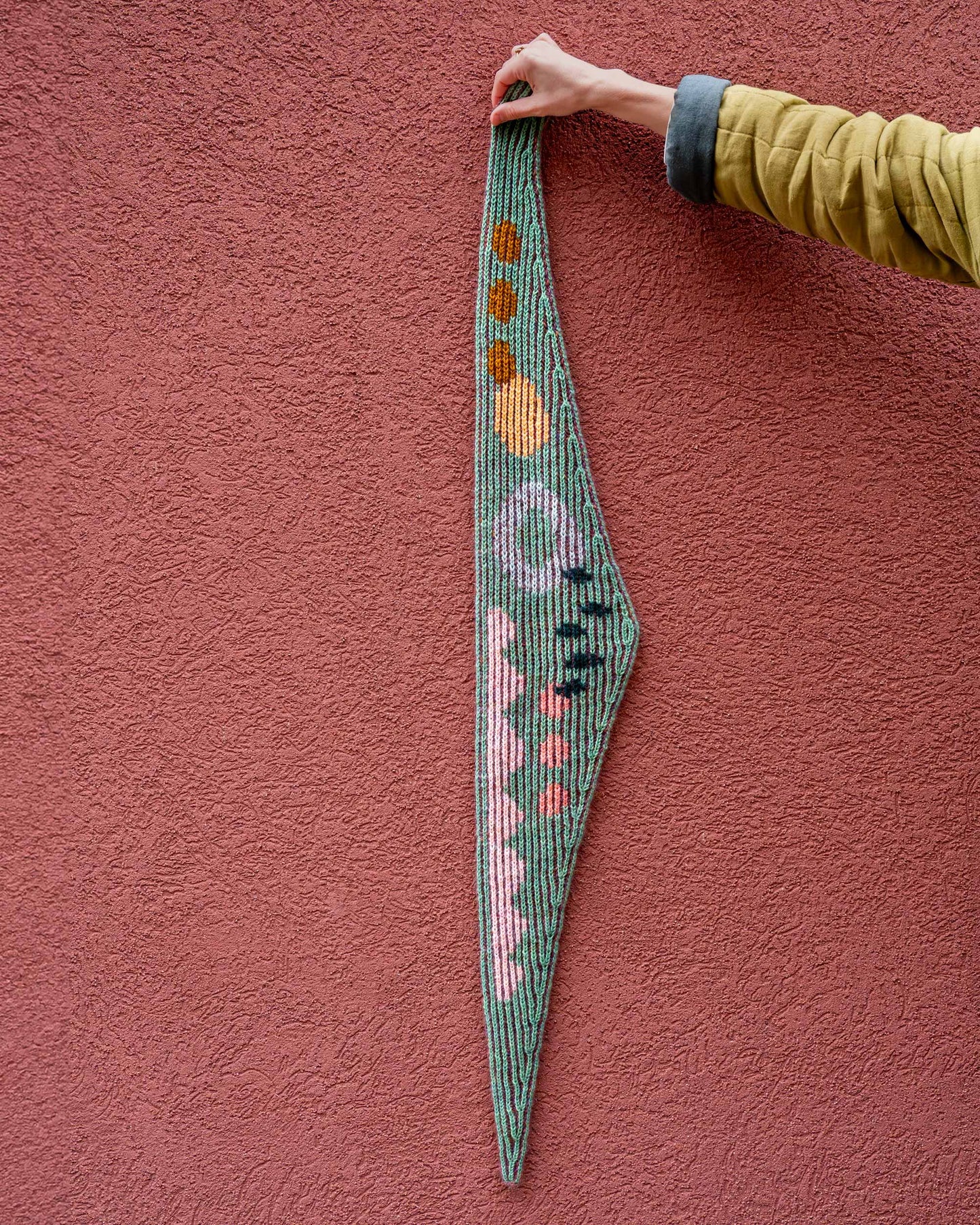 Brioche Intarsia Bandana Knitting Pattern English