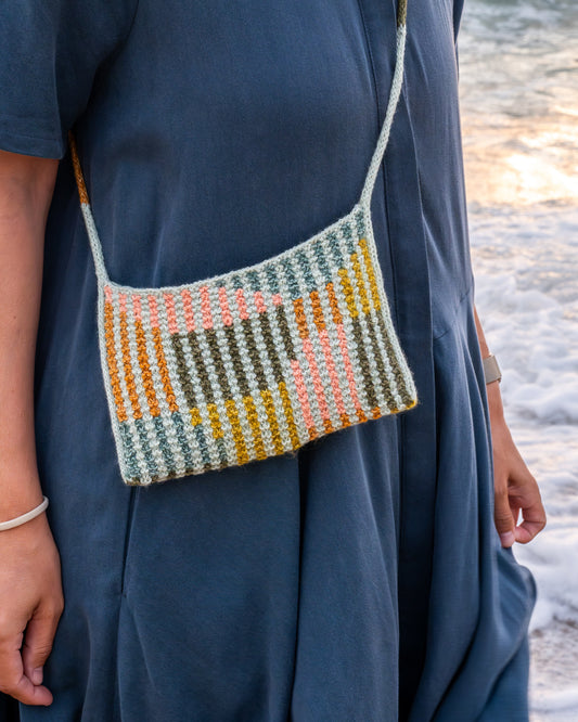 Slip Stitch Summer Bag knitting pattern English