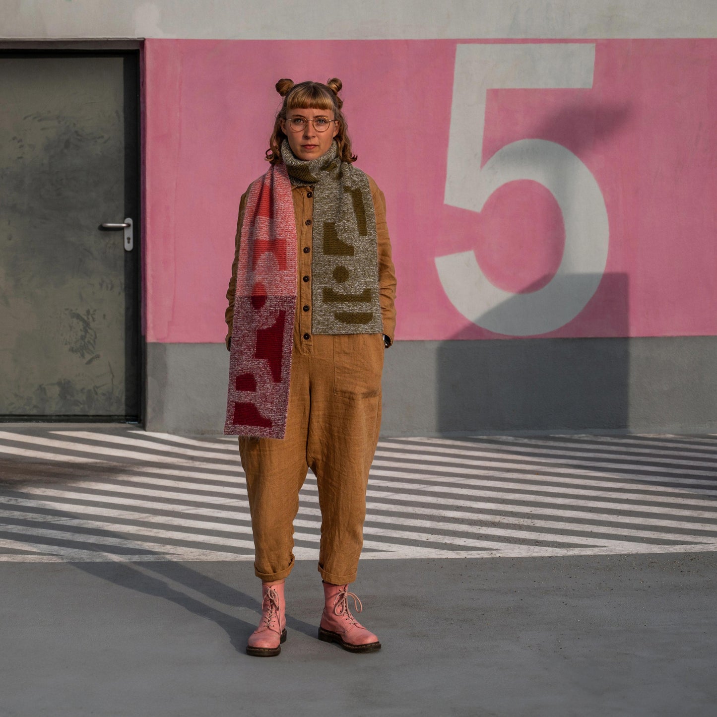 Snip Scarf Knitting Pattern English