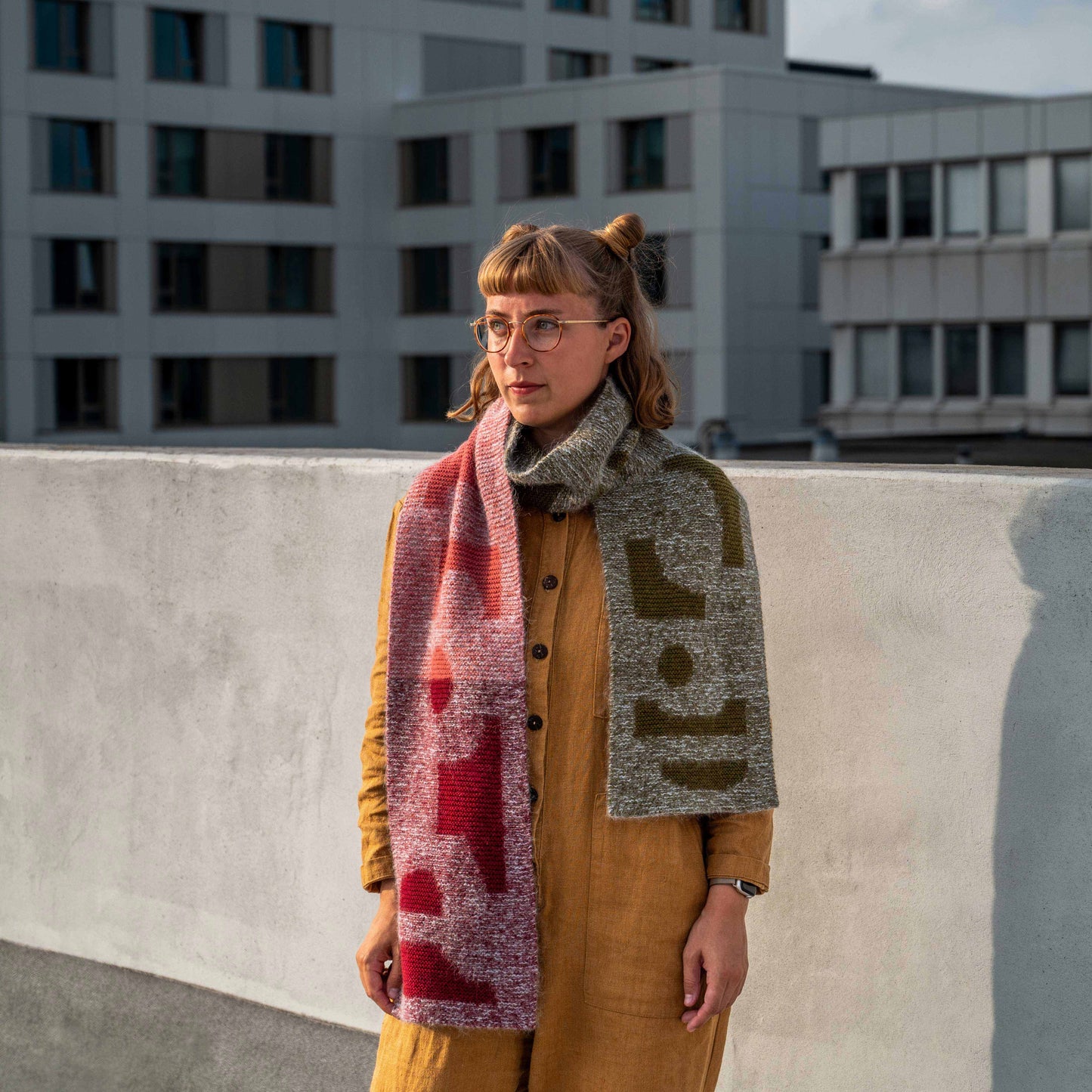 Snip Scarf Knitting Pattern English