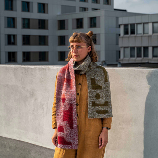 Snip Scarf Knitting Pattern English