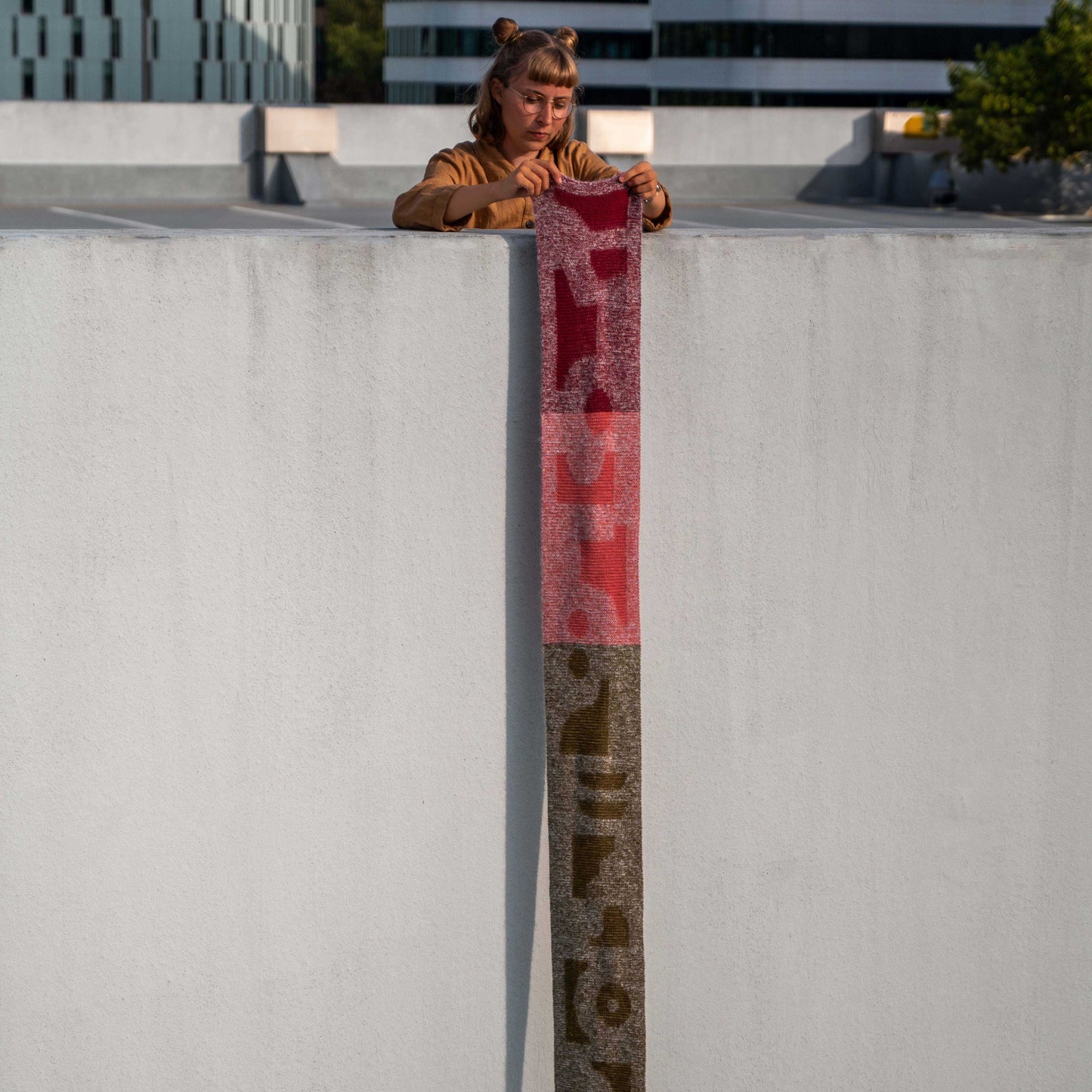 Snip Scarf Knitting Pattern English