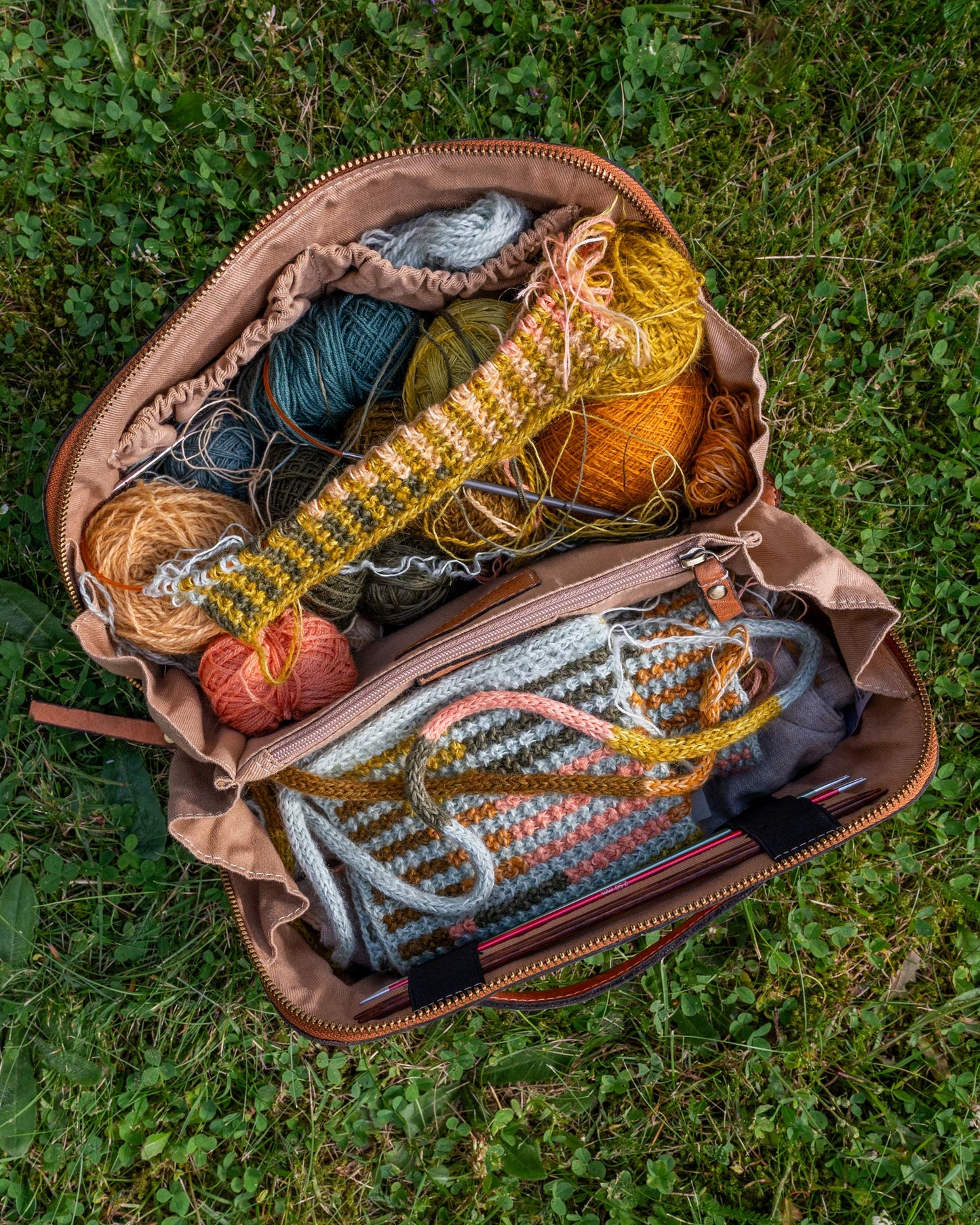 Slip Stitch Summer Bag knitting pattern English