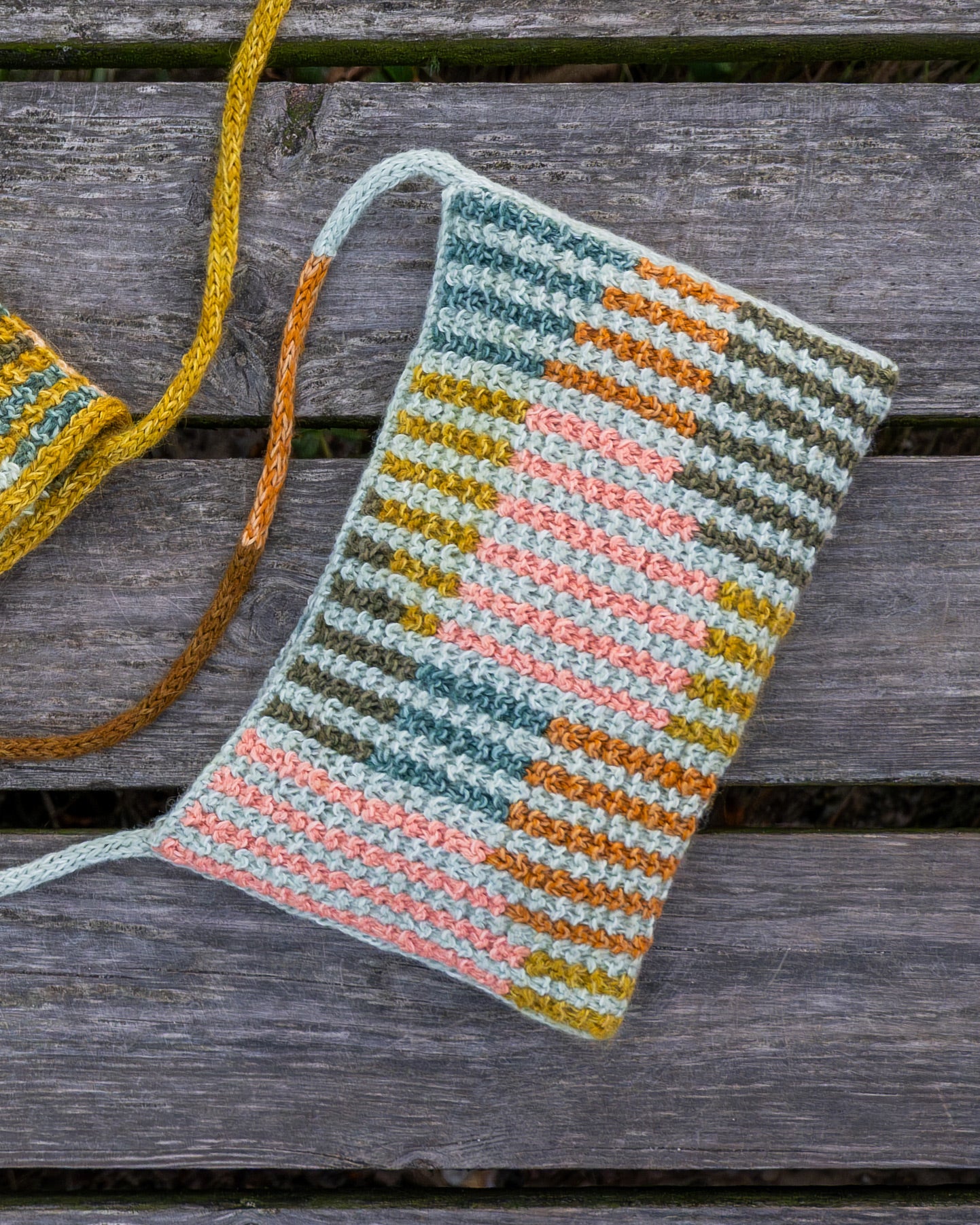 Slip Stitch Summer Bag knitting pattern English