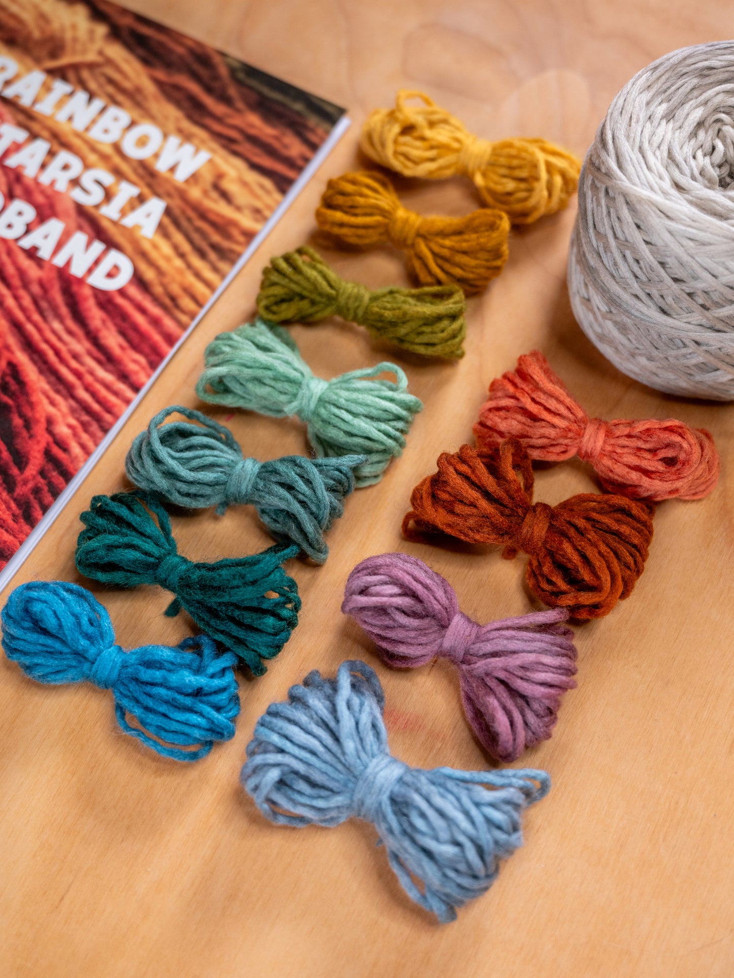 Rainbow Intarsia Headband Knit Kit