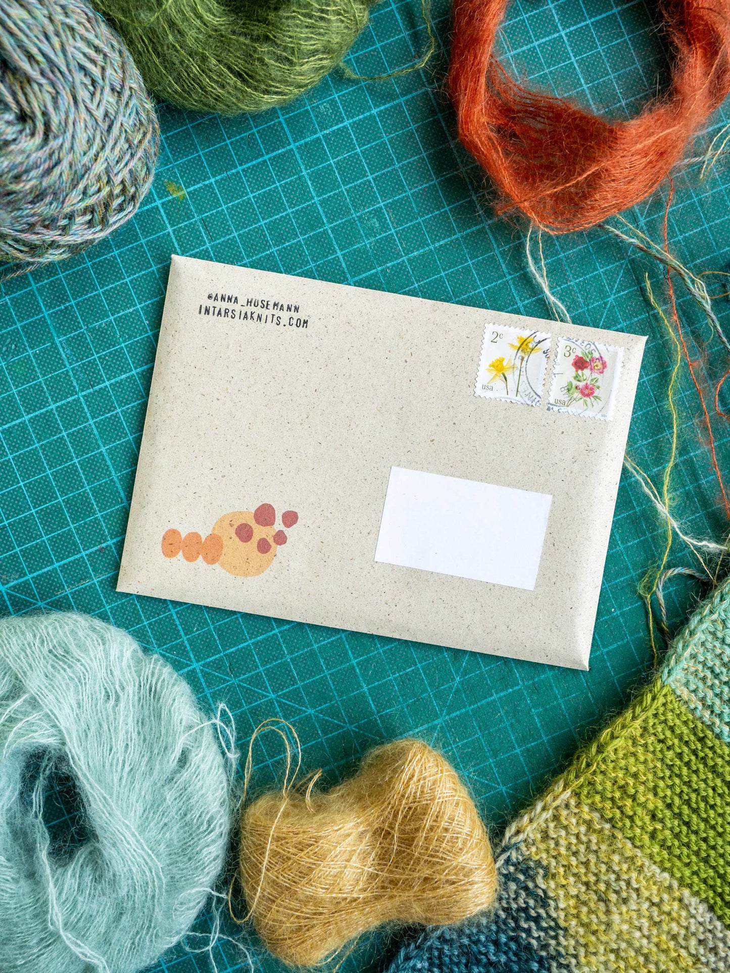 Intarsia Snail Mail
